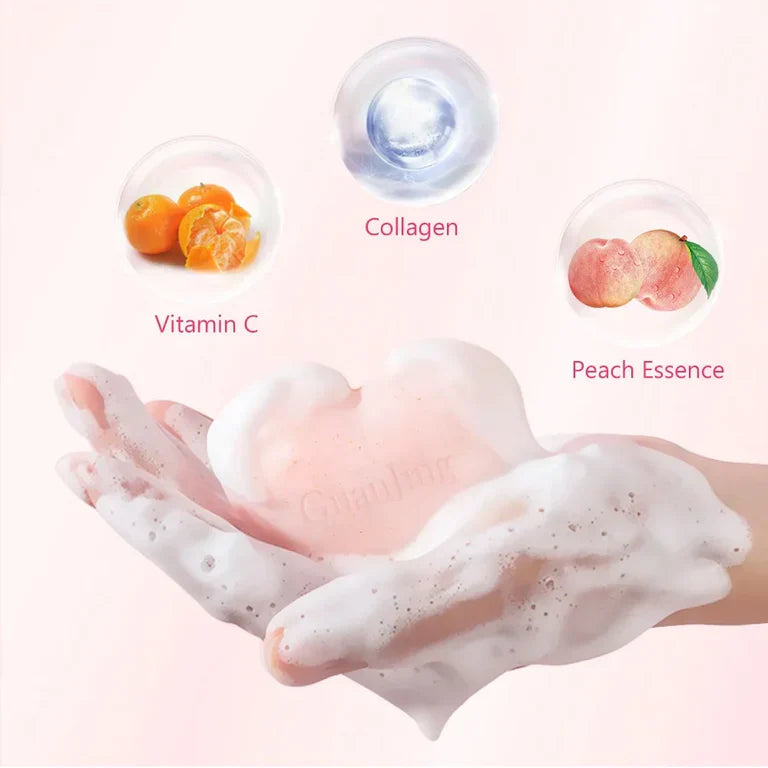 Whitening Vitamin C Collagen Peach Essence Privacy Soap Divine beauty