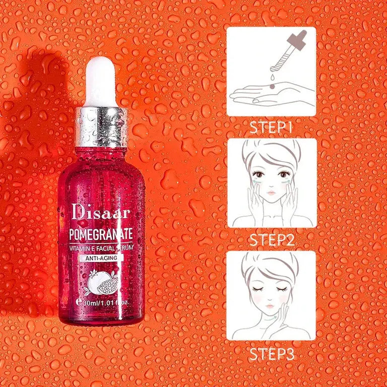 Pomegranate Vitamin E Facial Serum Anti Aging Divine beauty