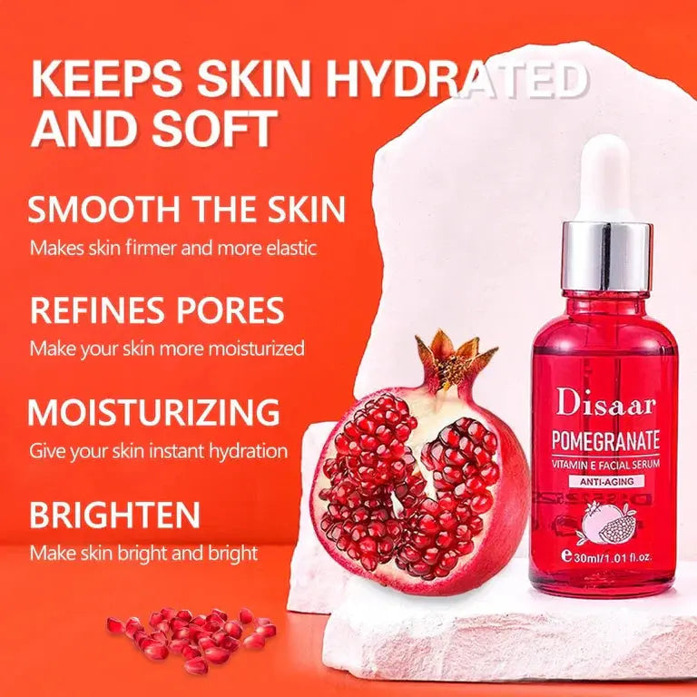 Pomegranate Vitamin E Facial Serum Anti Aging Divine beauty