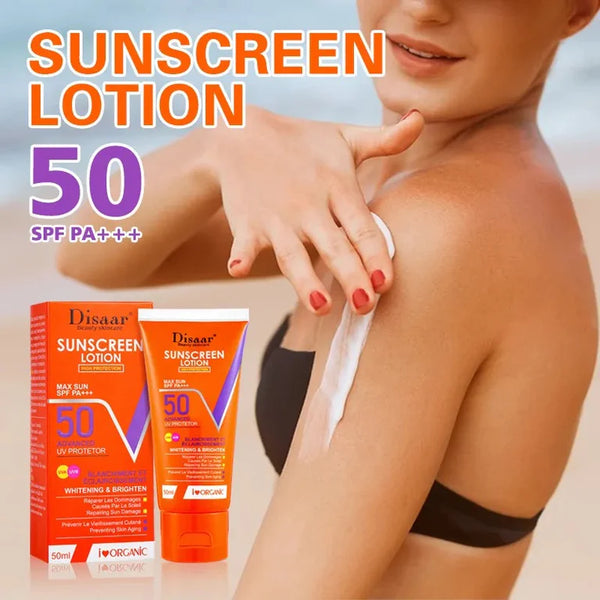 DISAAR Sunscreen Lotion Spf-50 Advance UV Protection - Divine Beauty